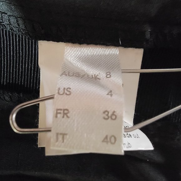 Harvey Nichols Black Willow Laser Cut Fringe Pleated Designer A Line Mini - Picture 14 of 16